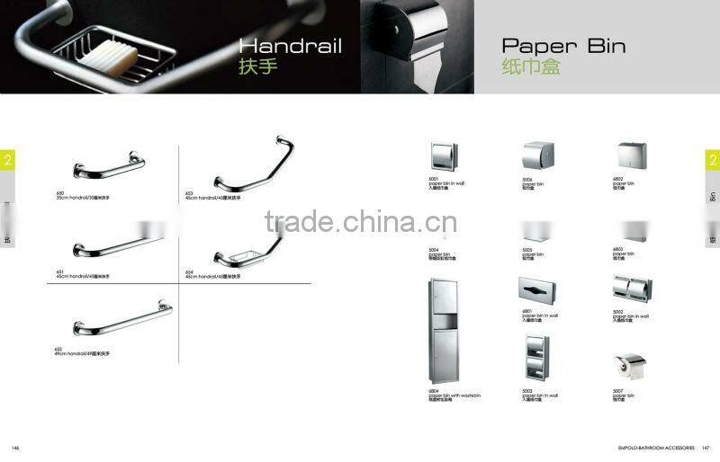 Empolo Chrome Plated Stainless Steel Paper Slip Holder And Industrial Paper Roll Holder 5007