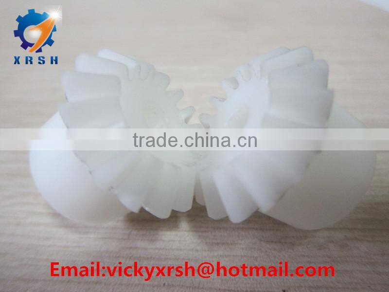 White plastic nylon bevel gear M2.5*19T
