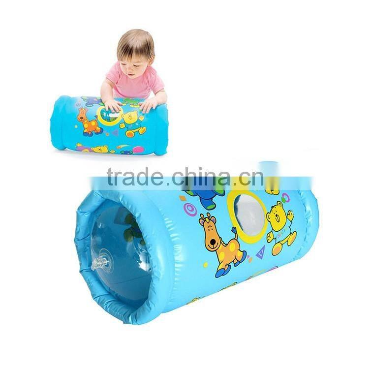 multi-color eco-friendly plastic inflatable baby step roller toy
