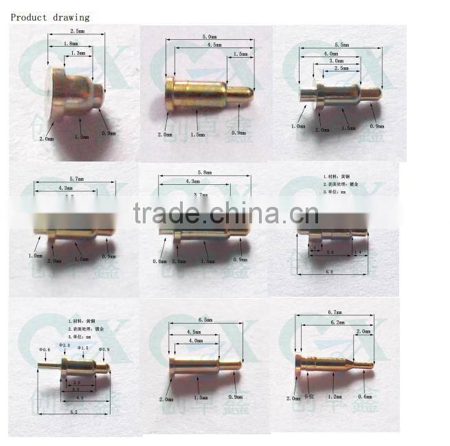 solder cup brass spring pogo pin connector