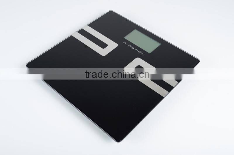 Large Lcd Display Black Bluetooth Body Fat Scale Digital Weighting Scale