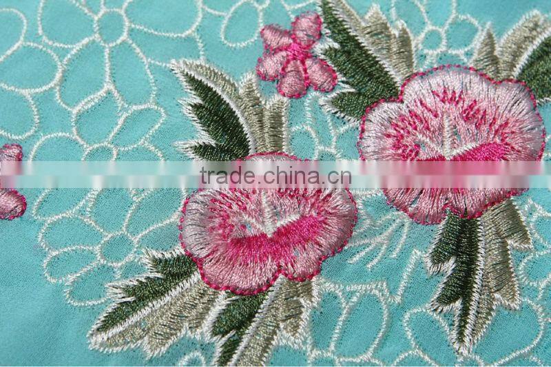 Embroidered Chiffon Fabric