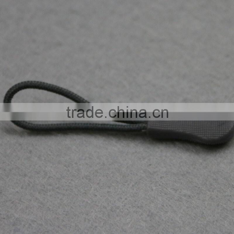 Zipper puller with nylon blue string