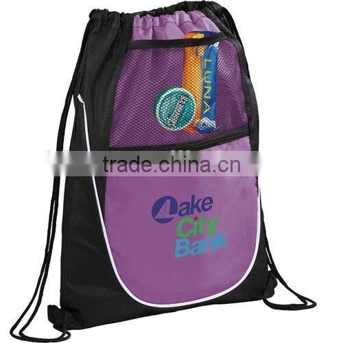 210D Polyester Drawstring Cinch Backpack