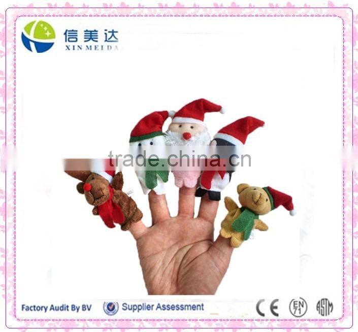 Christmas Claus Finger Puppets Toy For Children Christmas Gift
