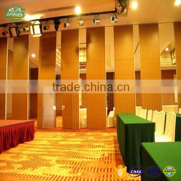 Movale Wood Grain Aluminium Folding Partition Wall
