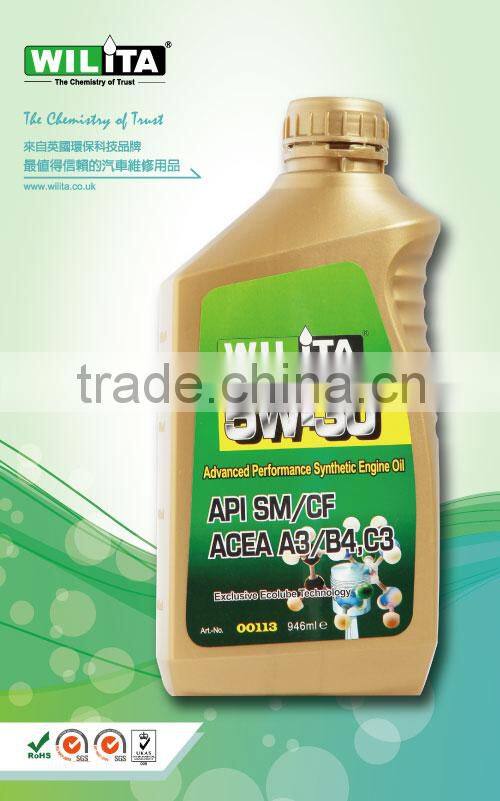 Synthetic Engine Oil 5W-30 Engine Oil Brand Names Engine Lubricant Oil