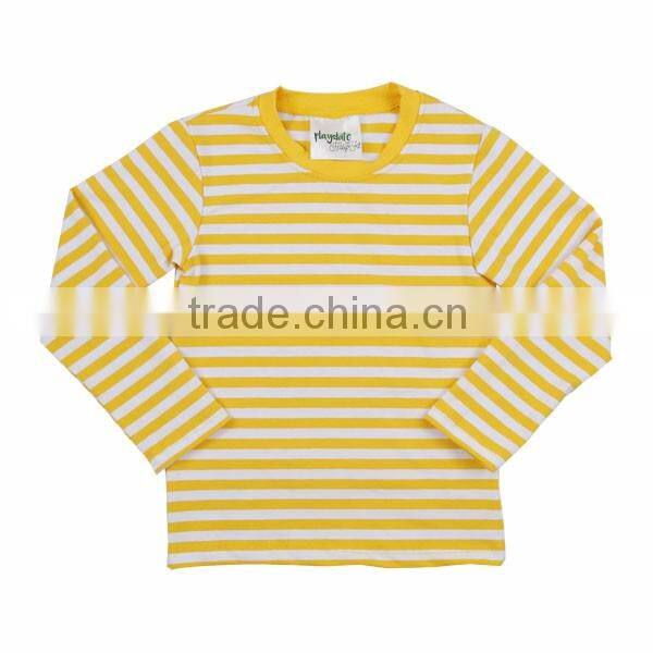 Hot sale long sleeve icing shirt oem service strip cotton shirt latest shirt designs for boys children's fall boutique clothing