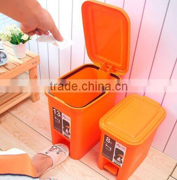 30L new design plastic foot pedal waste bin