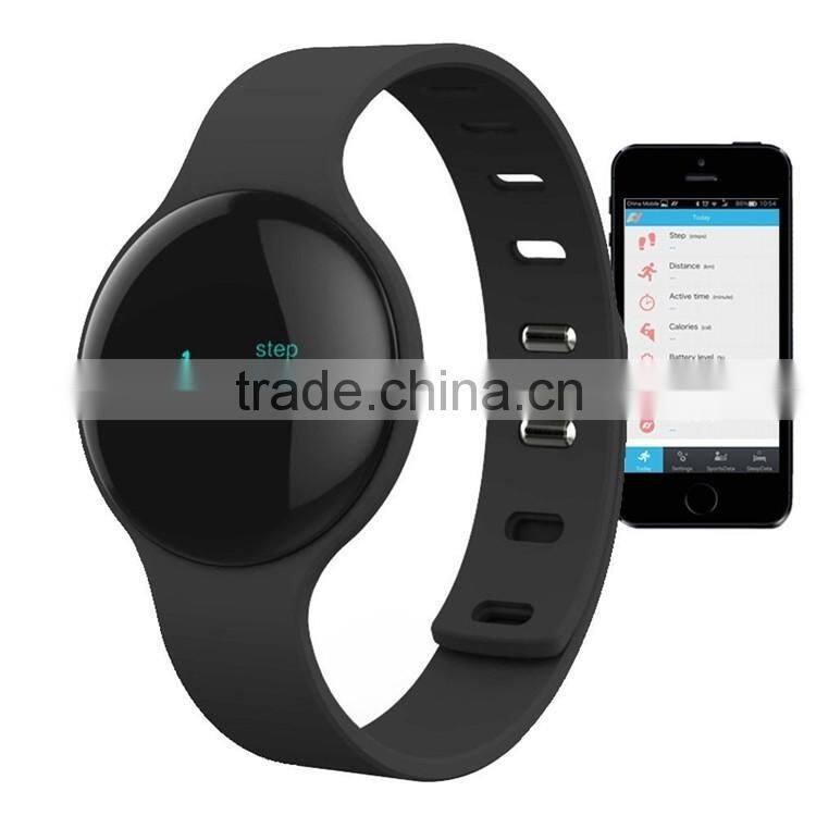 Hot new sports bluetooth silicone vibrating wristband smart watch bracelet