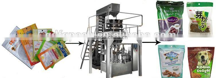 Premade pouch packing machine/premade bag packaging machine/rotary filling and sealing machine