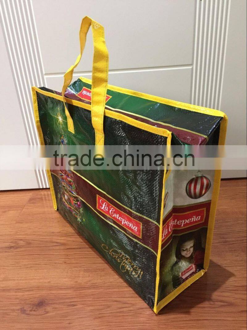 Customized PP zipper woven bag