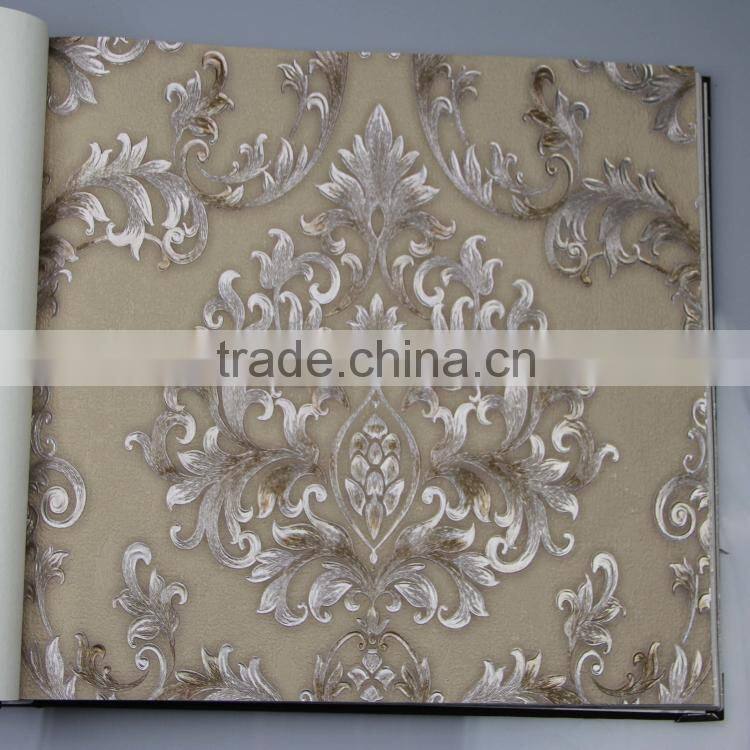 new catalog of 2014 pvc deep embossed wallpaper Italian style Alpha 80101 waterproof soundproof