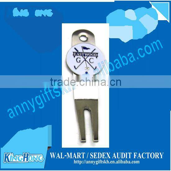Wholesale photo dome ball marker golf divot tool