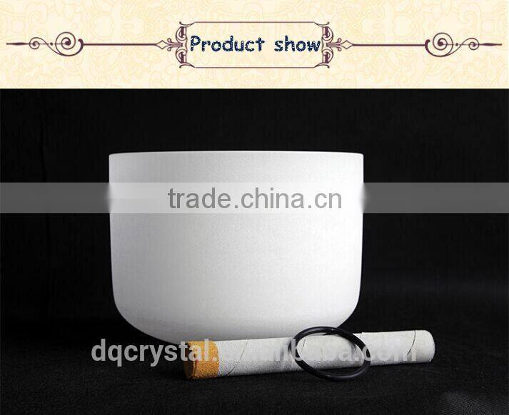 Frosted Chakra Crystal Singing Bowl