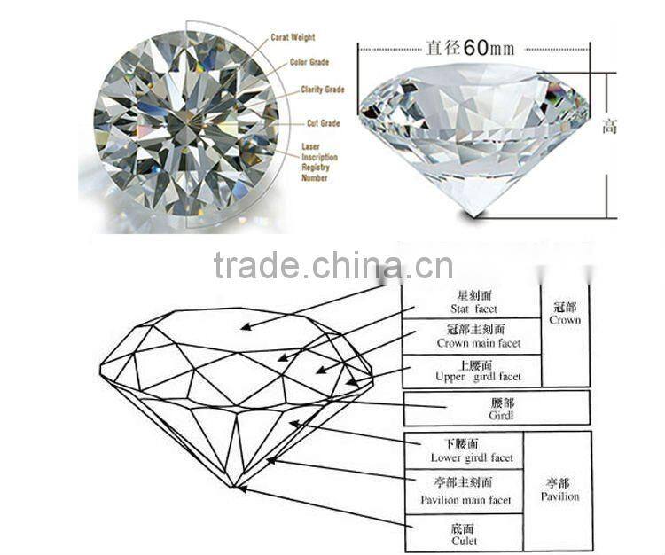 pure heart crystal diamond laser for wedding gift(R-0170)