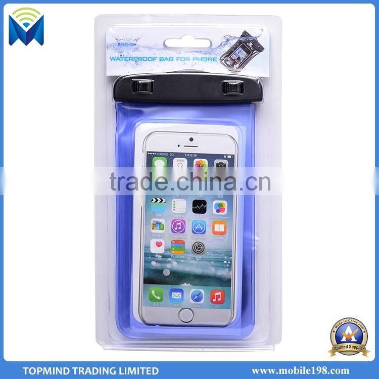 Wholesale mobile phone waterproog bag for swimming with lanyard