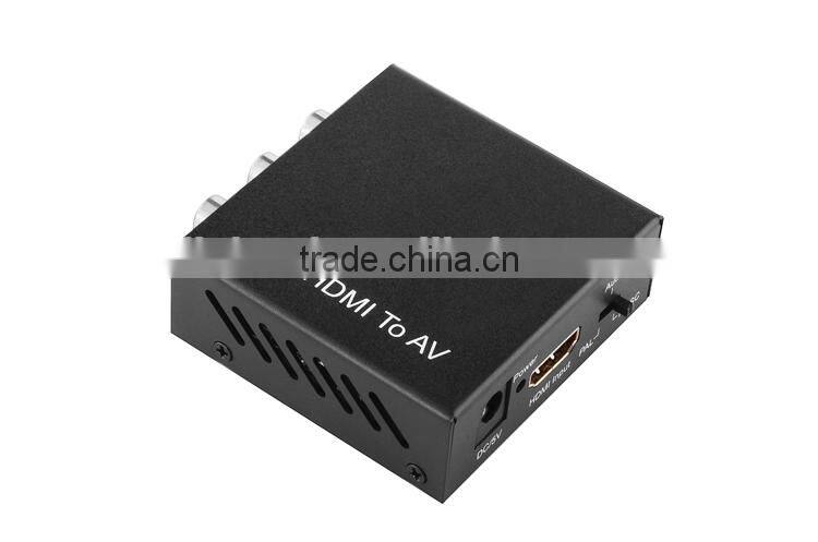 LM-HCS1 Audio Video HDMI to AV Converter, HDMI to RCA Converter Support NTSC and PAL Up to 1080p