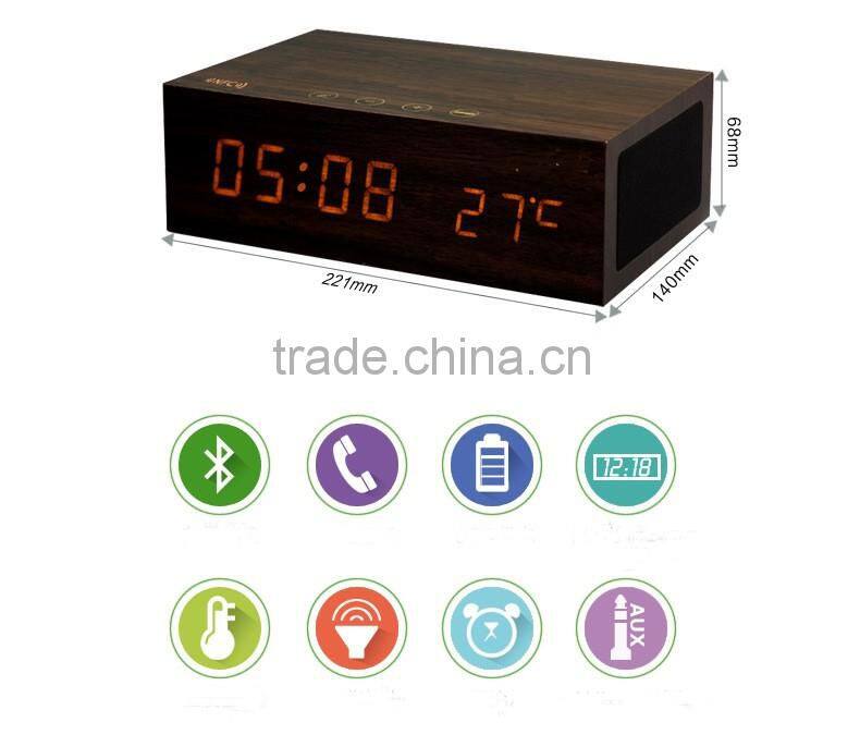 bluetooth speaker square Wooden bluetooth speaker with bass