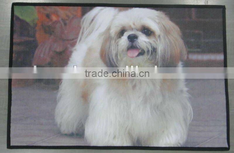 animal design transfer printed door mat