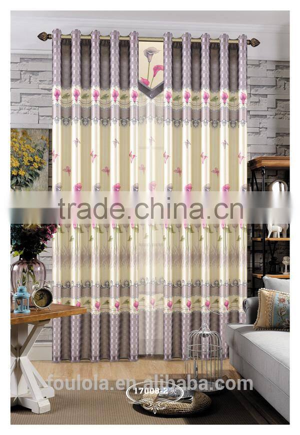 Ready made curtains print fabrics window curtains