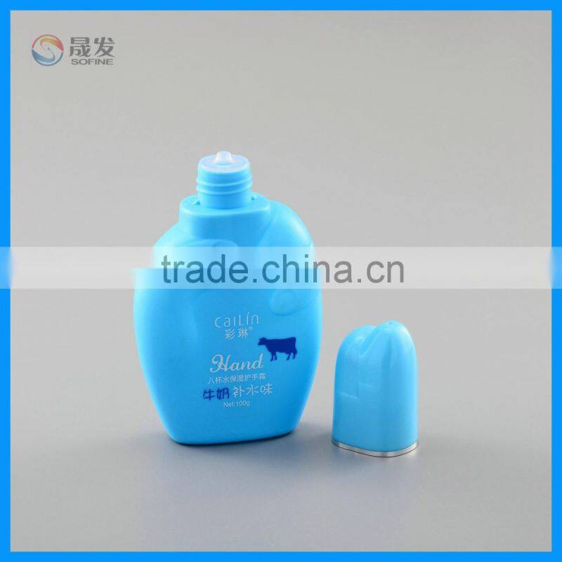 Hand shape cosmetic lotion bottle