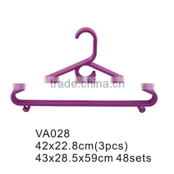 VA028 bedroom suits household cloth hanger plastic laundry garment hanger