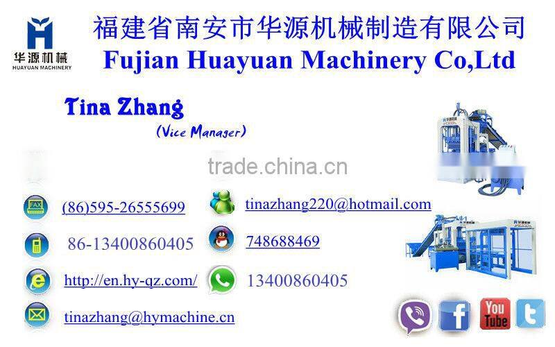 2015 Full automatic interlock brick machine price QT6-15 hydraform brick making machine in south africa