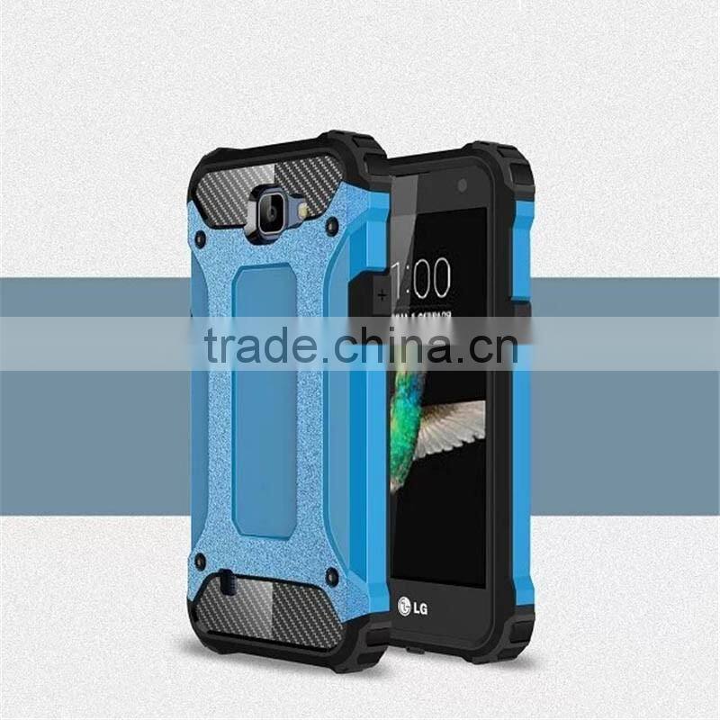 mobile phone case factory for lg k4 cover, for lg k4 plastic tpu hybrid armor combo back cover