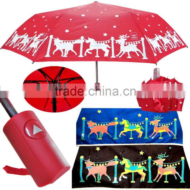 2016 Plain And Pattern UV Protection Auto Easy Open And Close Umbrella