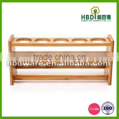 Kitchen glass spice set with rack wholesale