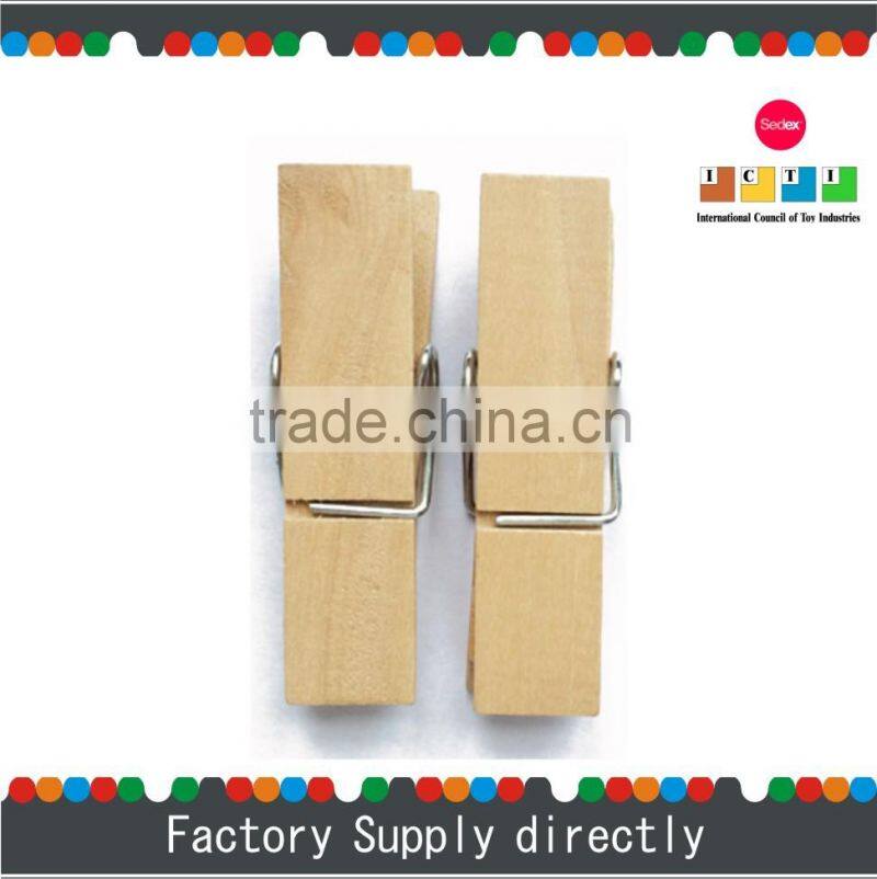 Natural Color New Cheap Big Wooden Clip