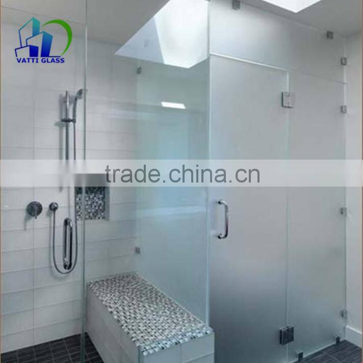 high quality sandblasted glass Frosted Glass 4mm interior frosted glass bathroom door