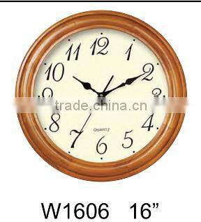 16 inches home decrator wood art wall clock