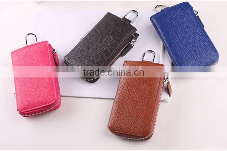 Girls leather key chain car key wallet wholesale