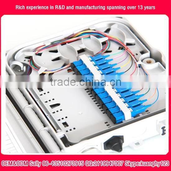 16 core to 96core fiber optic splice box FTTH splitter termination box