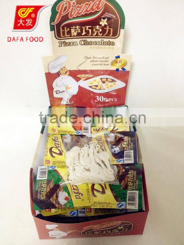 Dafa 2015 new item pizza chocolate with biscuit