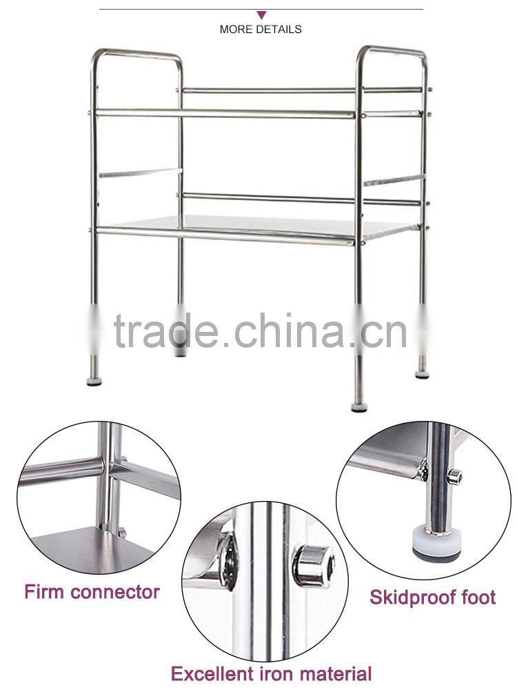 Top quality Metal microwave oven cooking shelf 2 tier microwave oven rack