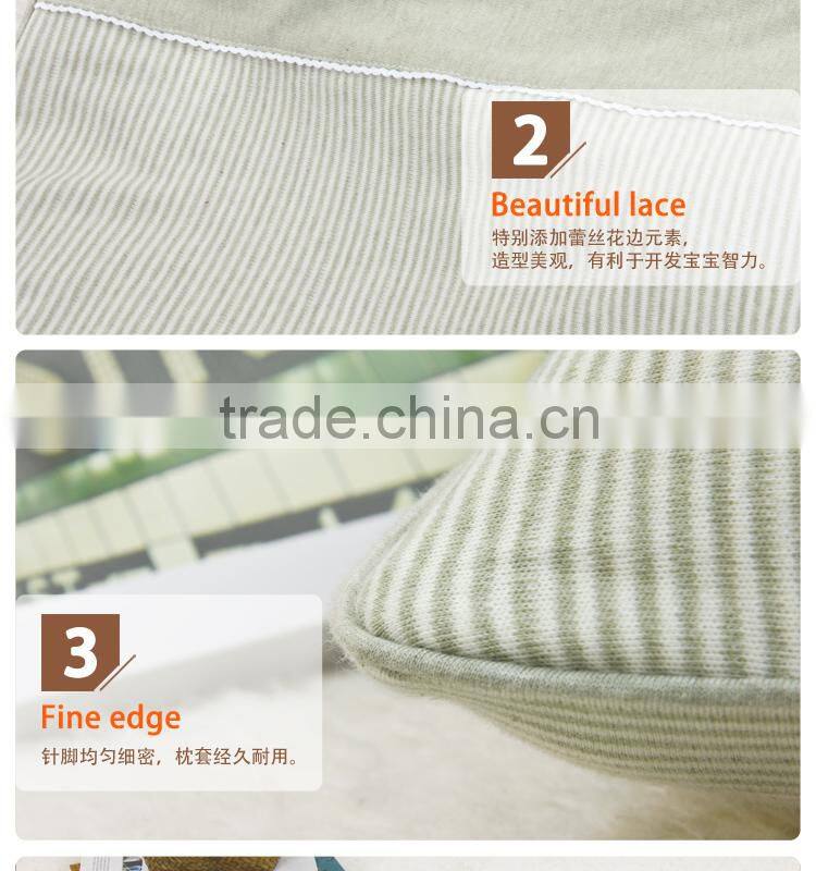 GOTS organic cotton pillow caseChildren care health pillow stripe pillow