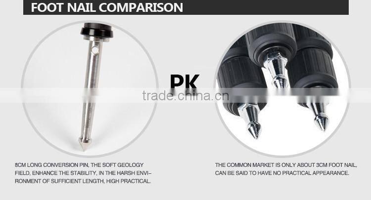 New updated HPUSN professional photography carbon fiber video tripod with travel 8cm steel nails buy 1 get 3