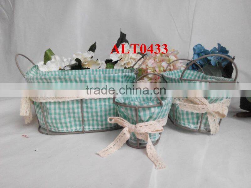 china lining wire baskets for home decoration and storage