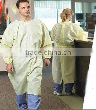 white PP dental disposable gown