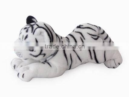 factory wholesale realistic plush grovel black panther stuffed plush jungle animal plush black panther soft toy