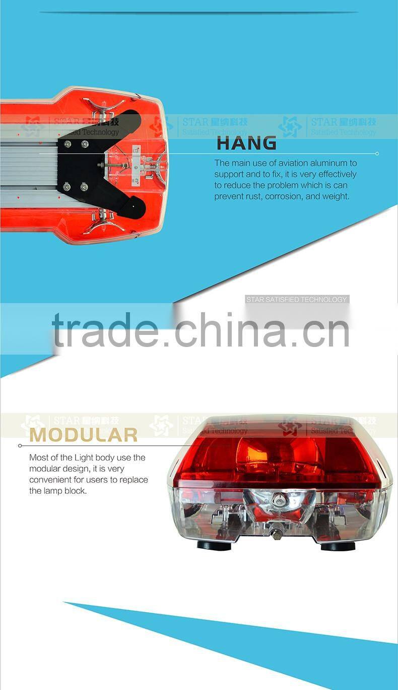 police led roof halogen rotating lightbar with speaker