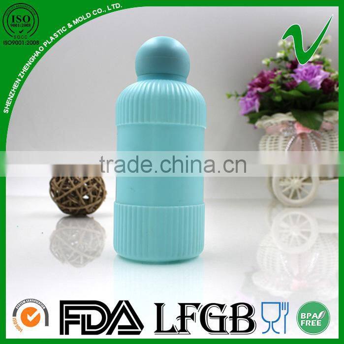 disposable cylinder 100ml plastic perfume bottle with oval cap
