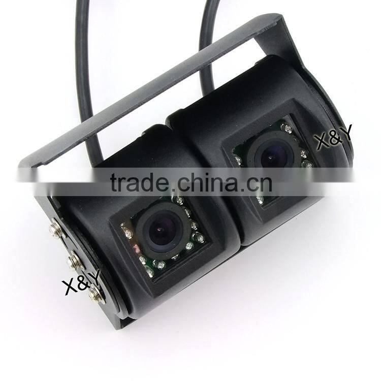 Dual Lens Bus cctv cameracctv true vision ir led reverse camera auto rear view camera XY-1203