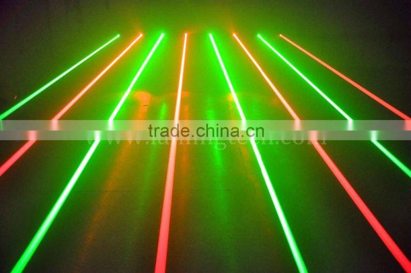 LN300 1000mW RG 8-Head Mobile Fat-Beam Laser Net
