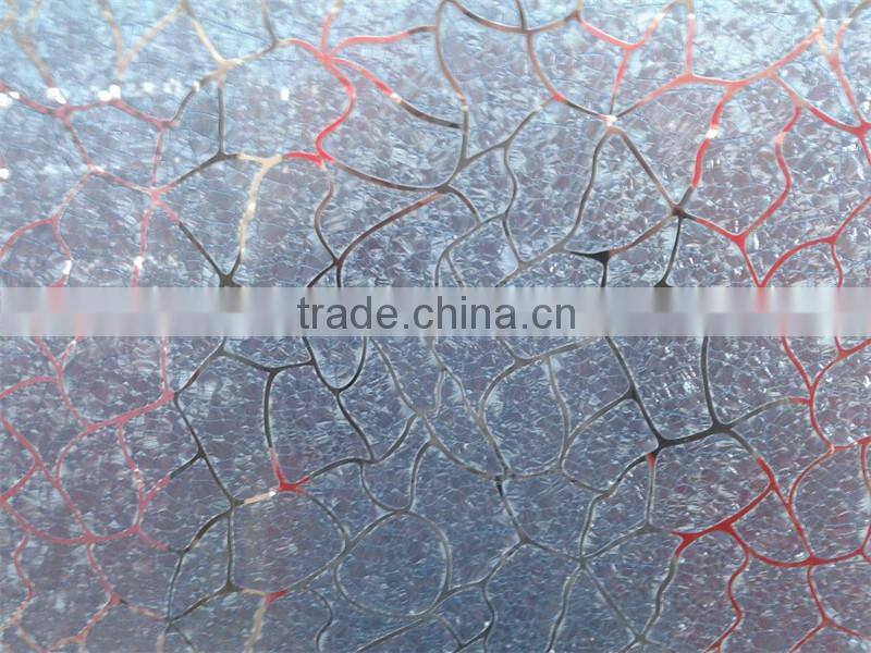 cheap manufacturer design ice flower mirror glass for interior decoration
