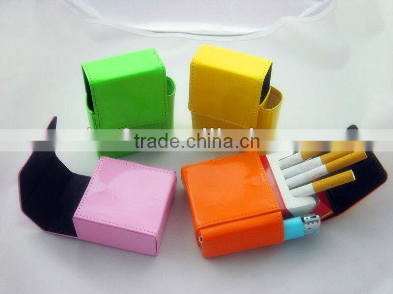 leopard print pu leather cigarette case cigarette holder leather pouch for cigarette pack