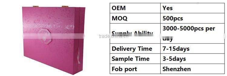 New design high quality custom luxury beauty cosmetic skin care packaging with insert tray